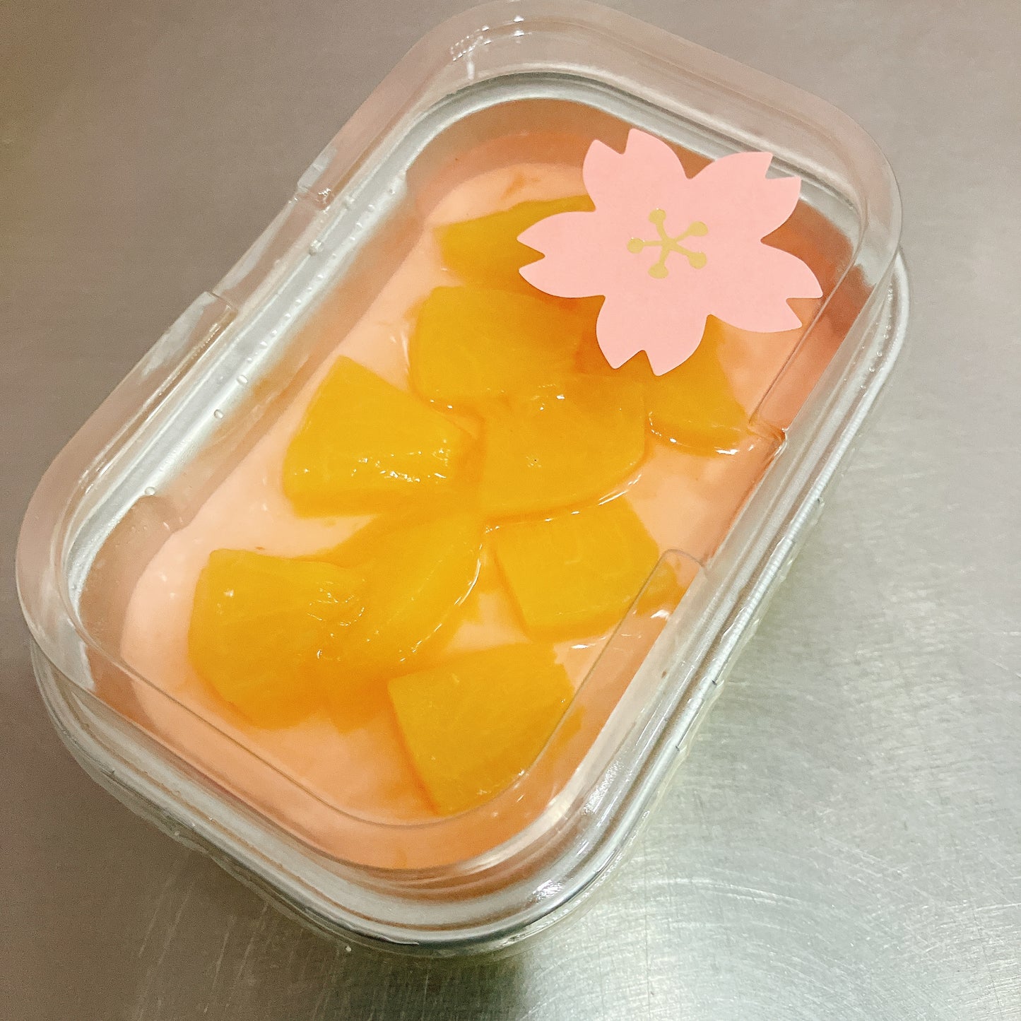 桃のレアチーズケーキ Peach Cheese Cake