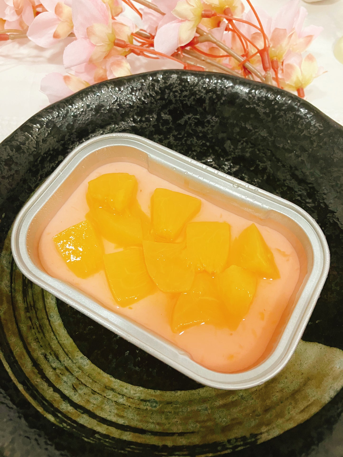 桃のレアチーズケーキ　Peach Cheese Cake